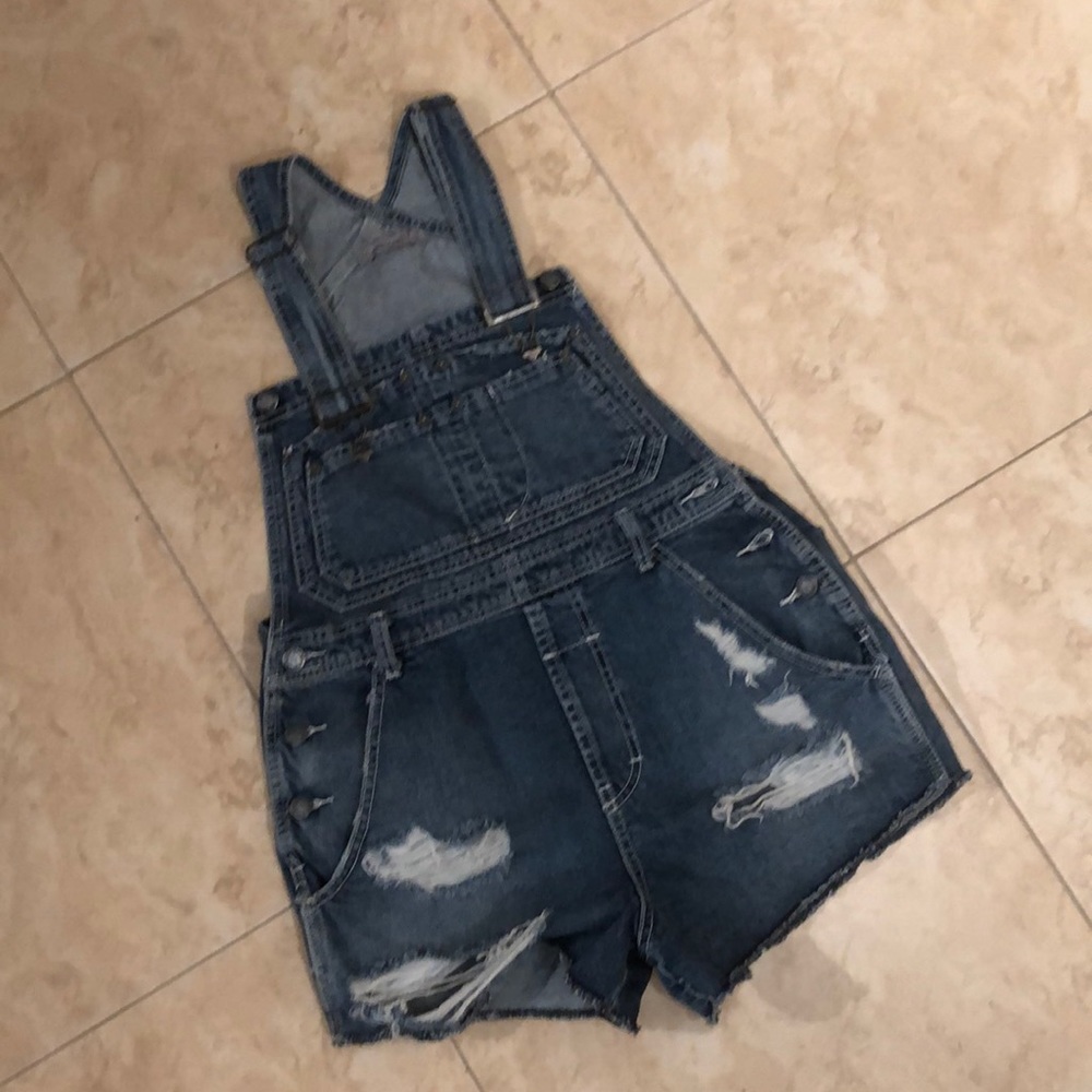 Carmar jean overall shorts